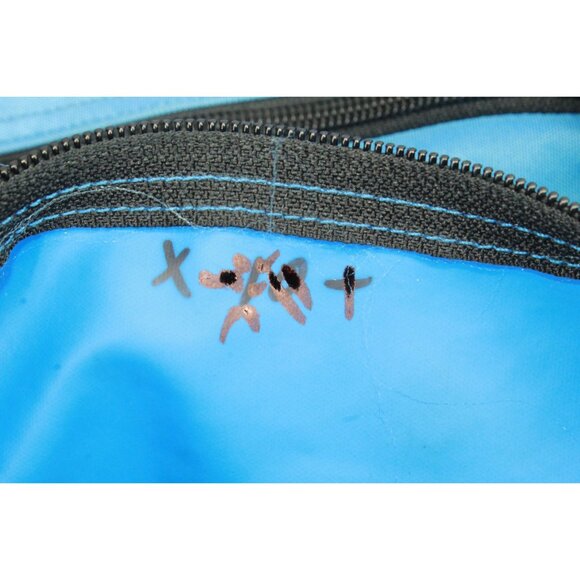 LL Bean Unisex Adventure Duffle Blue Nylon Tote Bag Rugged Water Resistant - Picture 11 of 12